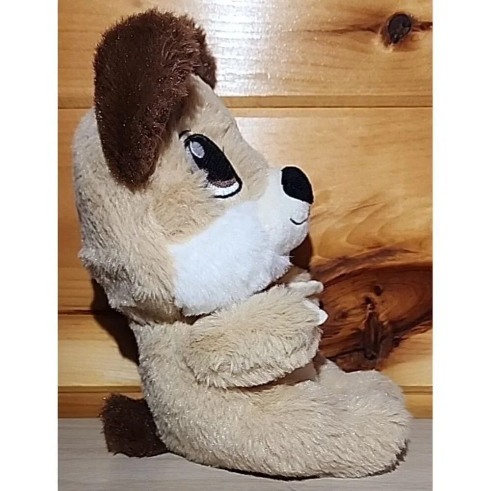 Swaddle Babies Plush Toy Dog Big Brown Eyes 9 inches Fiesta Dog Only